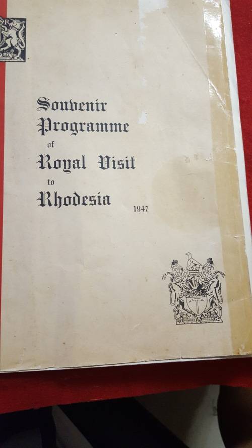 RHODESIA; SOUVENIR PROGRAM ROYAL VISIT TO RHODESIA 1947