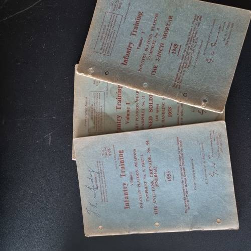 RHODESIA, THREE BRITISH ARMY TRAINING MANUALS USED BY RLI INSTRUCTORS