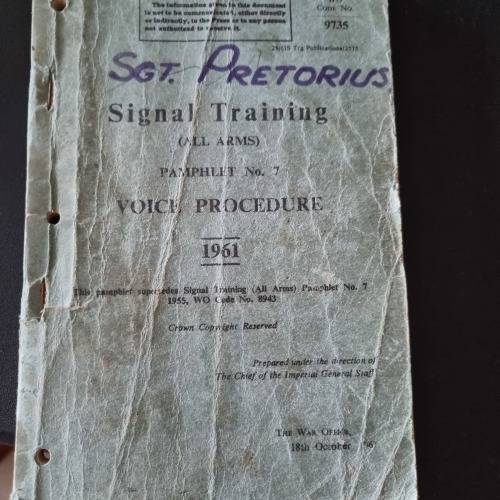 RHODESIA , BRIT ARMY  TRAINING MANUALS USED BY RLI AND OTHERS IN EARLY DAYS (4)