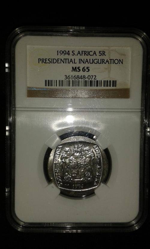 MANDELA DAY! R5 1994 PRESIDENTIAL INAUGURATION MS65