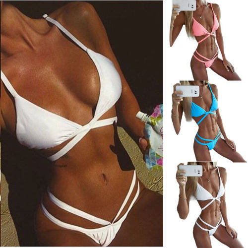 Women Bandage Bikini Set Push-up Padded Bra Swimsuit Bathing Suit Swimwear