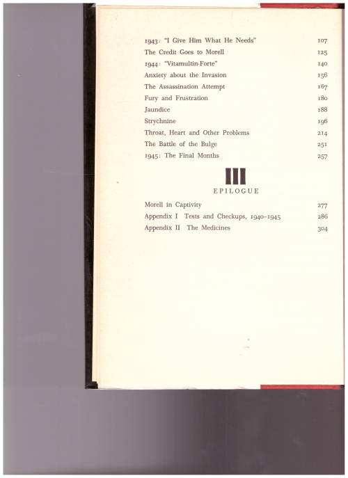 ADOLF HITLER: THE MEDICAL DIARIES, THE PRIVATE DIARIES OF DR. THEO MORELL