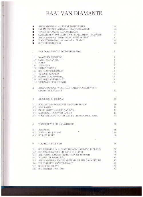 BAAI VAN DIAMANTE, DIE GESKIEDENIS VAN ALEXANDERBAAI 1926-1989