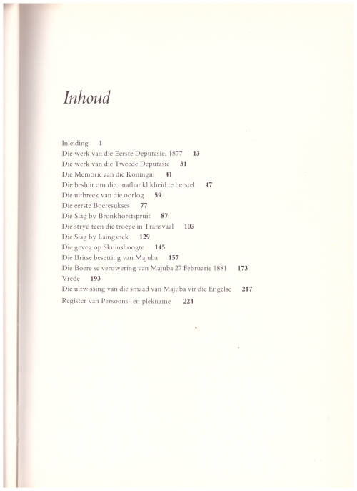 MAJUBA GEDENKBOEK deur J.H. BREYTENBACH en JAN PLOEGER BEPERKTE OPLAAG