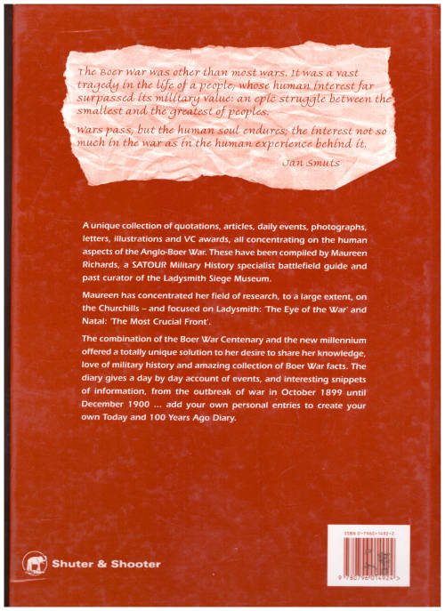 INTO THE MILLENNIUM: ANGLO-BOER WAR CENTENARY DIARY