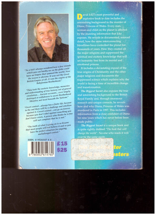 THE BIGGEST SECRET by DAVID ICKE