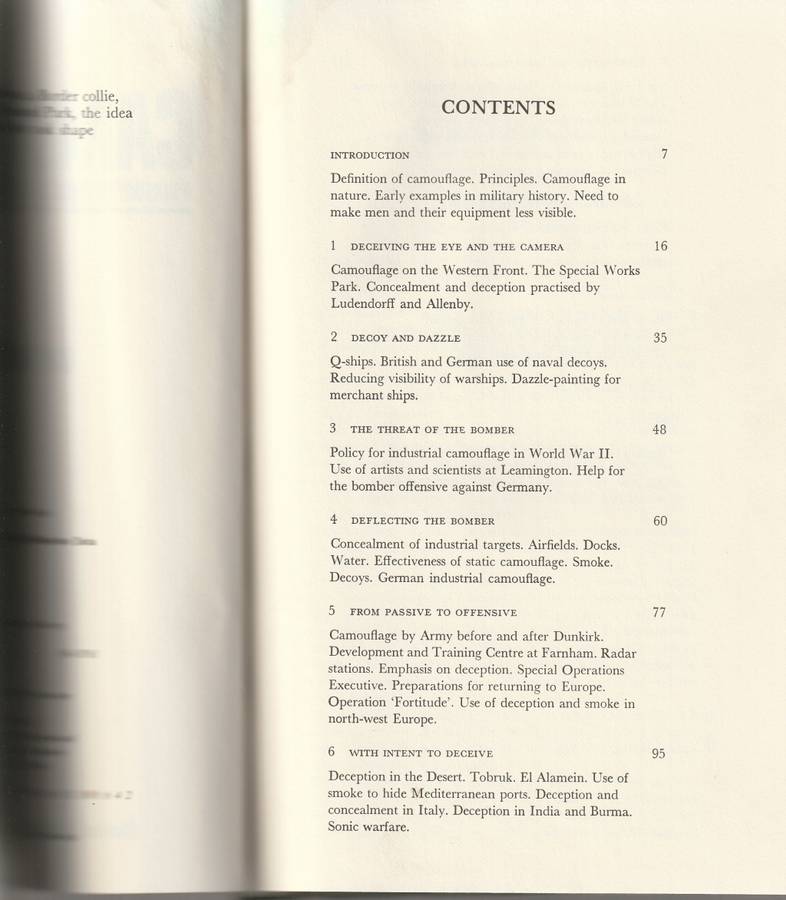 CAMOUFLAGE, A HISTORY OF CONCEALMENT AND DECEPTION IN WAR