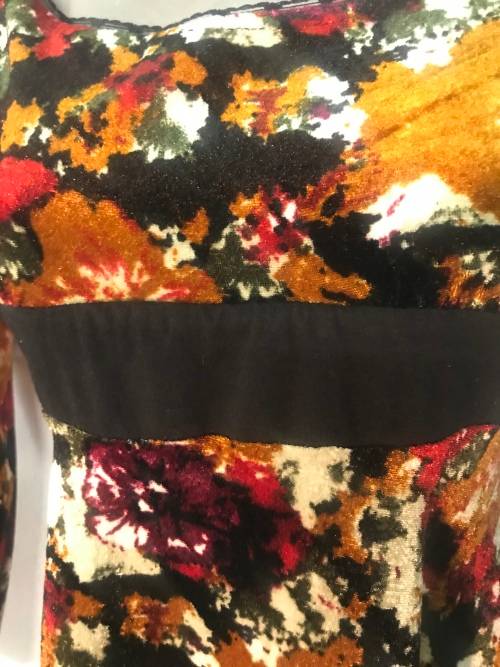 10 / 34 vintage inspired floral velvet dress