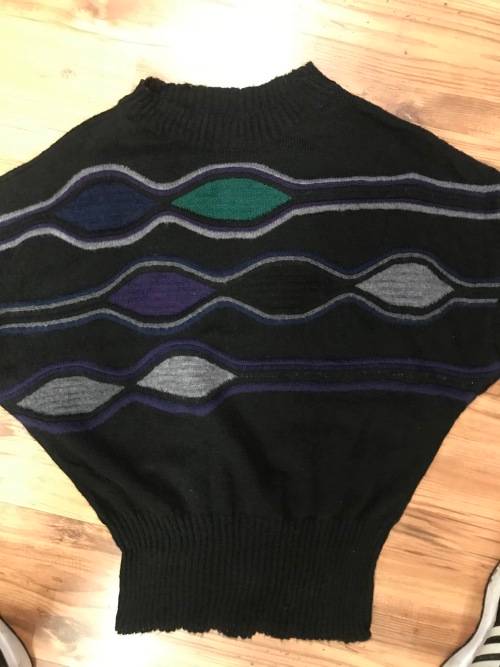 14-16 / 38-40 mohair blend retro jersey jumper top