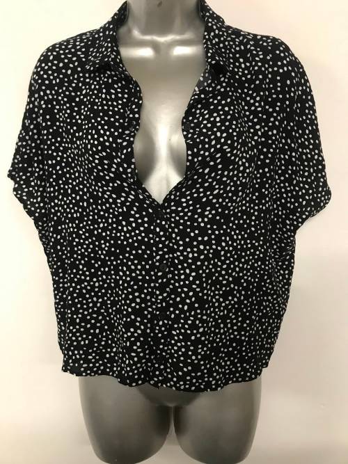 H&M polka dot silky top for ladies