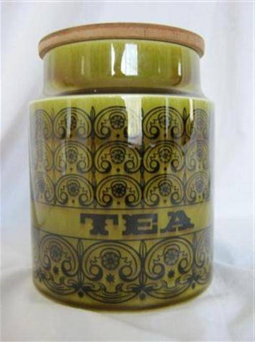 PORCELAIN TEA CADDY..15cm HIGH X 12cm ACROSS THE BASE..MADE IN ENGLAND