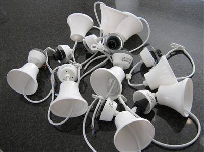 BASIC PENDANT CORD LIGHT FITTINGS X 9