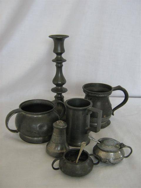 SEVEN PIECES OF QUALITY PEWTER...