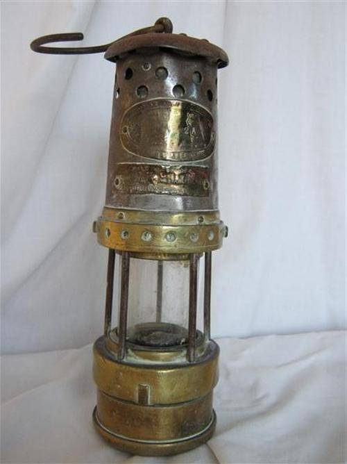 WELSH MINERS LAMP...29cm HIGH