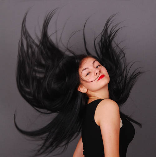 CLIP IN HAIR EXTENSIONS KANEKALON THERMO FIBRE Black, 60cm 12wefts 24clips