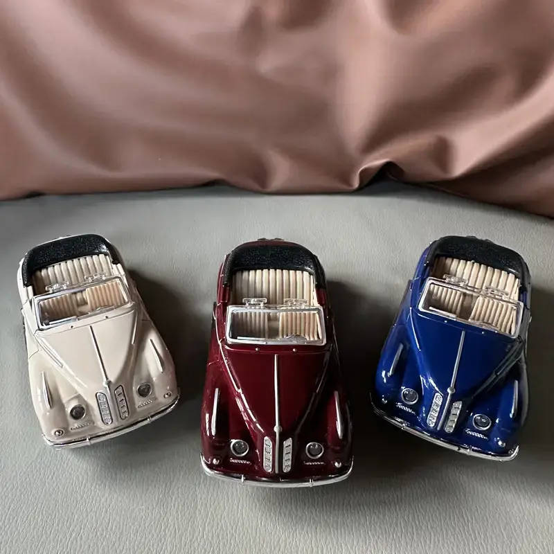 Blue Metal Classic Vintage Model Car, functioning opening doors!