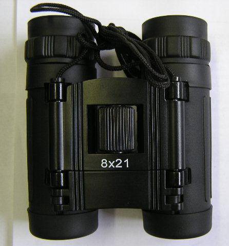 Compact Powerful pocket size 8X21 Binoculars with Red Coated Lens
