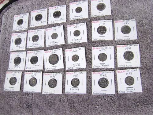 Belgium coins mixture