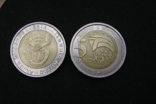 RSA  5 Rand  2014  [20 years freedom]