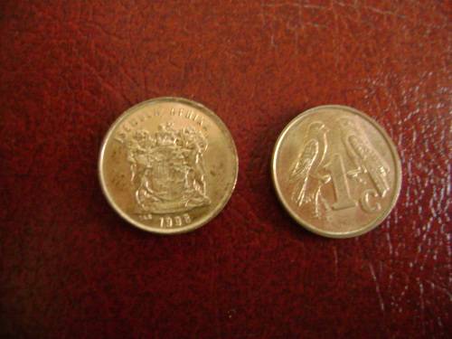 RSA   1 cent  1998  UNC