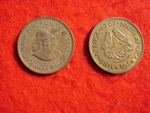 RSA  1/2 Cent 1962