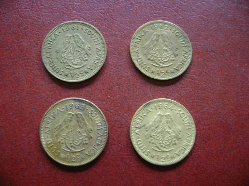 RSA  1/2 Cent 1961   1962   1963  194  combo