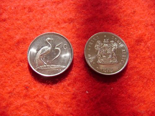 RSA  5 Cent  1973   UNC