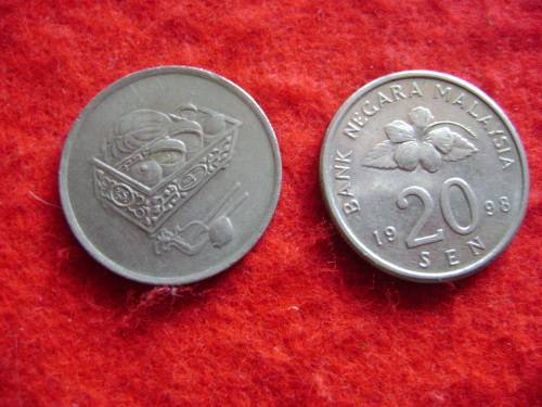MALAYSIA  20 SEN 1998