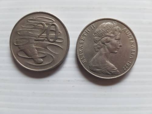 Australia  20 Cents  1977