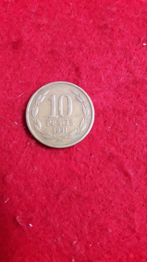 Chili  10 pesos  1981