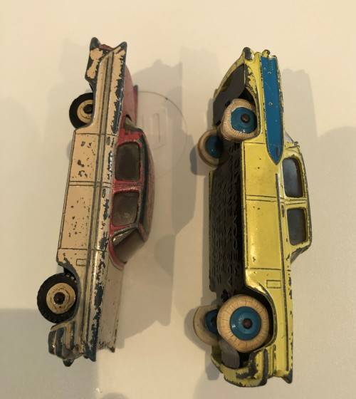 Dinky toys: Packard Clipper (180) and Studebaker President (179)