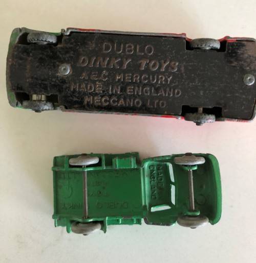 DUBLO DINKY TOYS: #070 AEC MERCURY TANKER, #064 AUSTIN LORRY