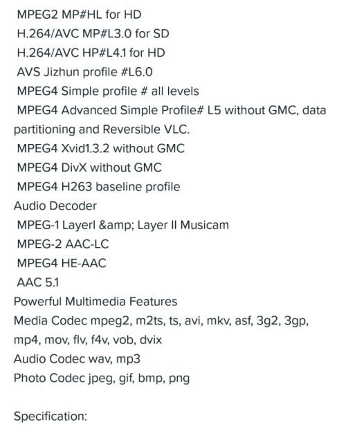 HD DVB-T2&S2 Combo
