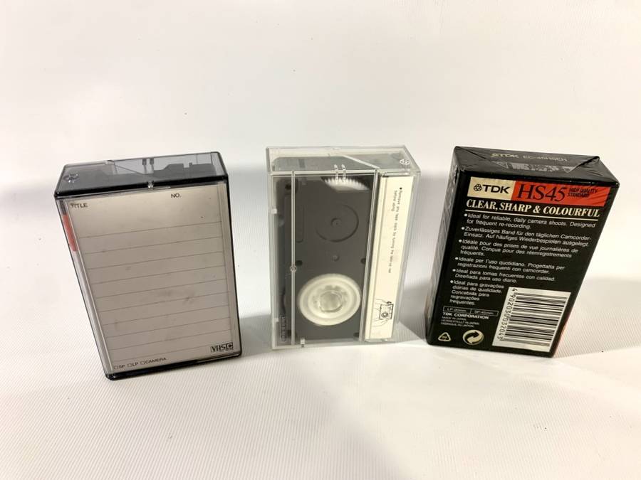 3 x Compact VHS Camcorder Cassettes (1 unused)