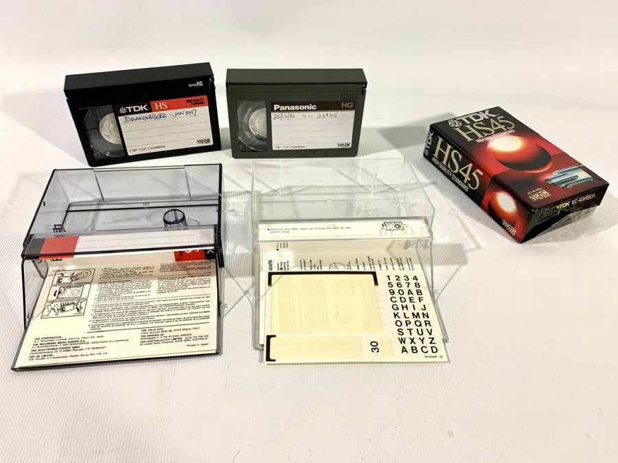 3 x Compact VHS Camcorder Cassettes (1 unused)