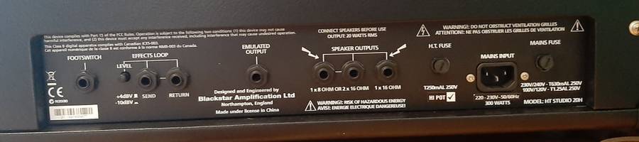 Blackstar Amplifier HT Studio 20H Guitar Amplifier Head
