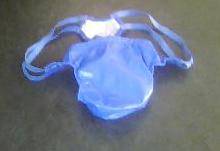 Sexy Mens Blue PVC Thong
