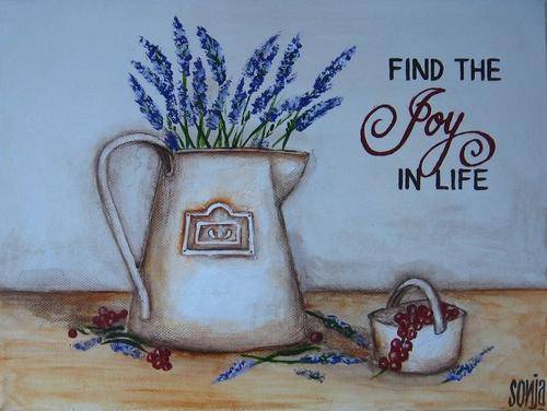 *** Find the joy in life - Sonja Peacock - Acrylics on canvas ***