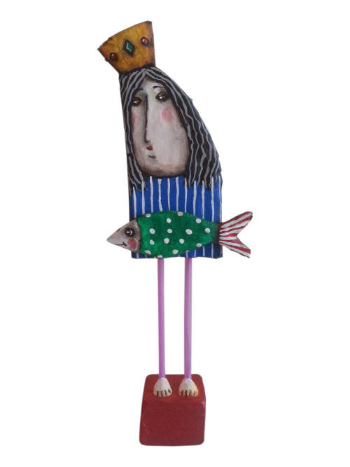 Girl with fish - now on 50% off clearance sale