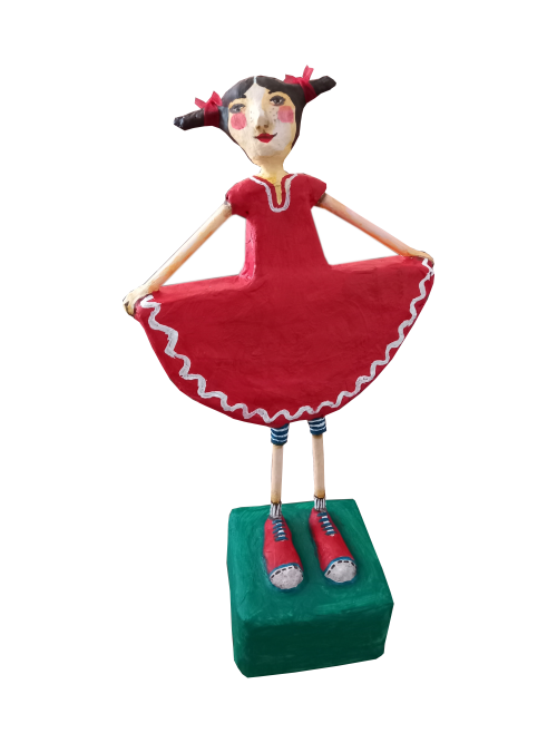 Girl in red dress - on sale now!