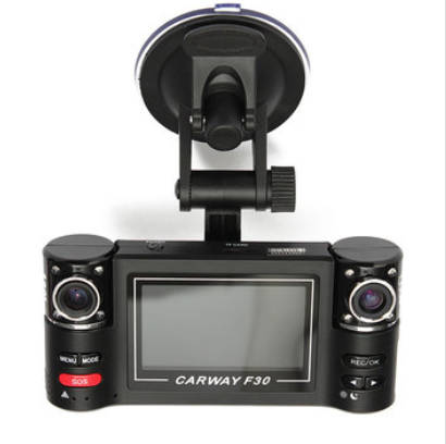 F30 HD Dual Lens Car Camera Vehicle DVR Dash Cam Video Recorder