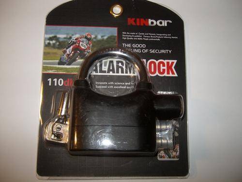 KINBAR-Alarm lock Safety Hardened Steel Including12x Batteries (6 Spare).Free Shipping!