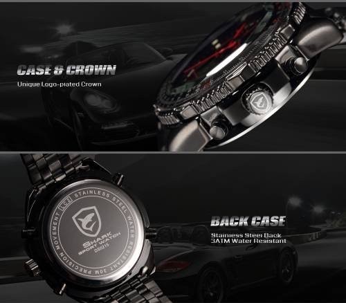 Brand New and Authentic  Shark Eight Gill Stainless Steel Sports Watch