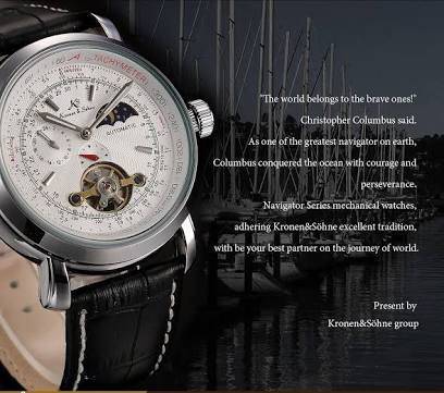 Authentic Brand New KS Men's Wrist Watch Luxury Moon Phase Automatic Mechanical White Dial