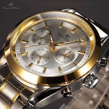 Authentic Brand New KS Luxury Stunning 6 Hands Automatic Mechanical Stainless Steel Mens Watch