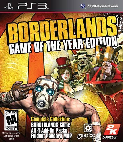 Boarderlands Game Of The Year Edition PS3(LIKE NEW INCLUDING MAP)