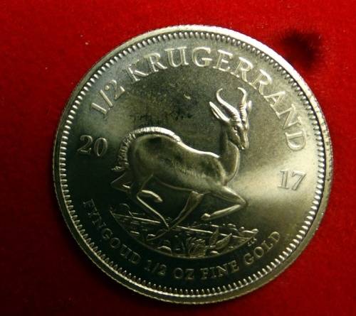 Unc 2017 Krugerrand Half onz In Sa Munt Box