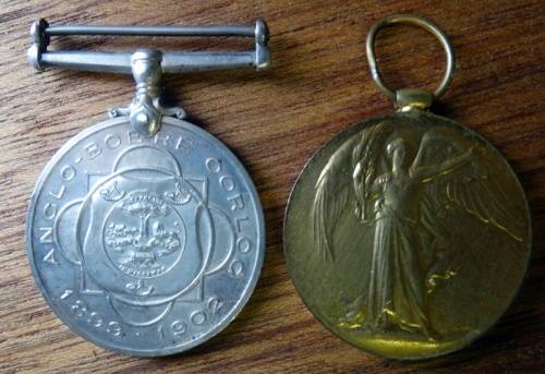 ABO Burger JM Mentz With Victory WW1 medal DSC