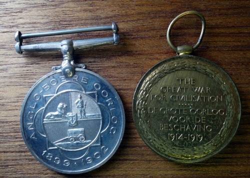 ABO Burger JM Mentz With Victory WW1 medal DSC