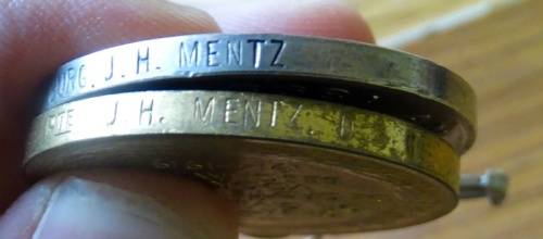 ABO Burger JM Mentz With Victory WW1 medal DSC